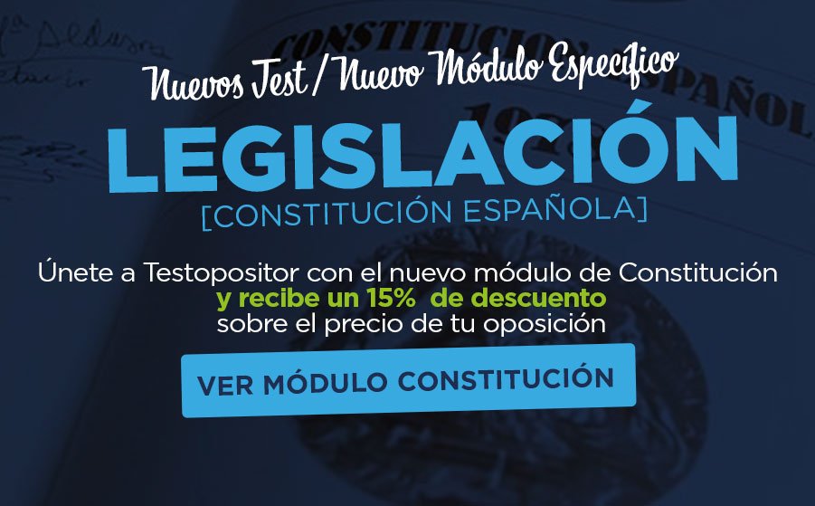 Suscríbete 1 Mes a los Test Legislación: Constitución Española.
