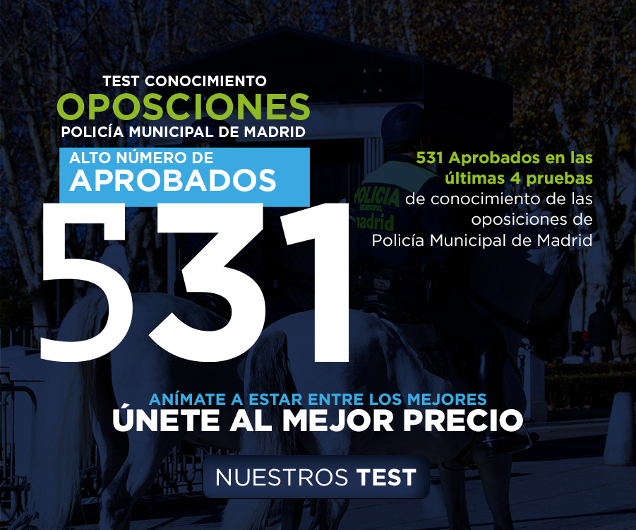 Simulacros online de Examen para la Policia Municipal de Madrid